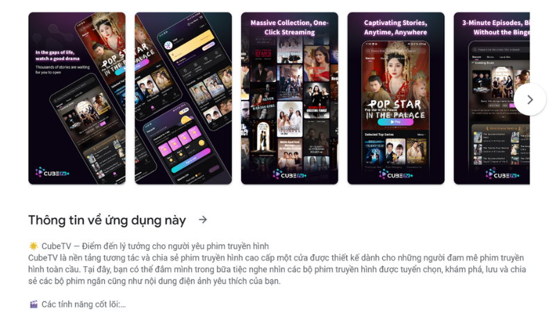 Phần mềm livestream Cube TV